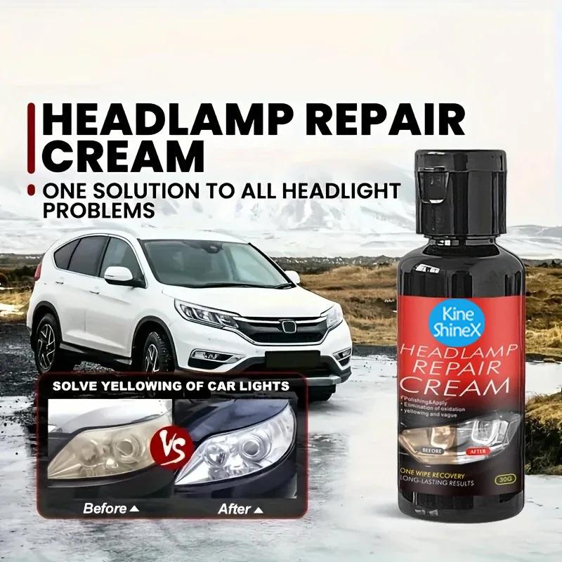 Q19 Car Wash & Maintenance Car Headlight Restoration Liquid Polishing Kits Scratch Remover Car Headlamp Repair Tool Accessories