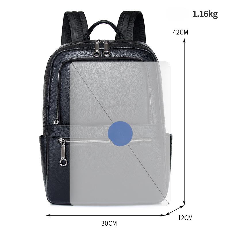 Travel Backpack, Business Backpack Trendy Design Commuting Top-grain Cowhide Backpack