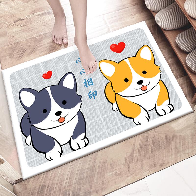 Cartoon Absorbent Bathroom Door Mat 40x60 cm
