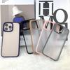 For iPhone 16 Pro Case Curved Frame PC + TPU Phone Cover Anti Drop Protection