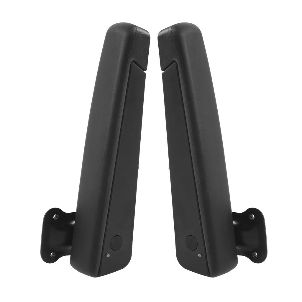 Pair Car Adjustable Seat Armrest Shock Resistant PU Sponge Black Universal for Automobiles Trucks