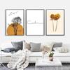 Sun Tree Flower Landscape Calm Quotes Wall Art Canvas Painting Nordic Posters And Prints Wall Pictures For Living Room Decor