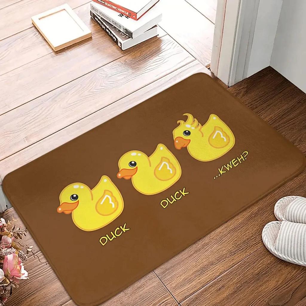 Final Fantasy Chocobo Spiel Rutschfeste Fußmatte Duck Duck Kweh Teppich Wohnzimmer Küchenmatte Außen Innen Muster