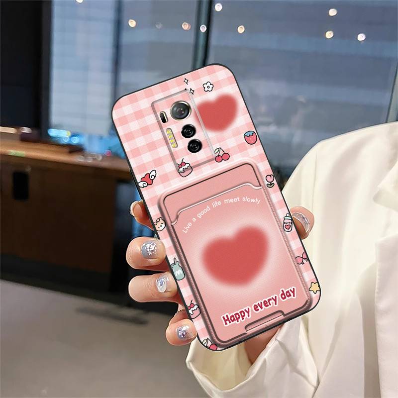 Fashion Design Anti-knock Phone Case For Tecno Phantom X/AC8 Graffiti Back Cover Silicone Durable Cartoon Card bag Cover