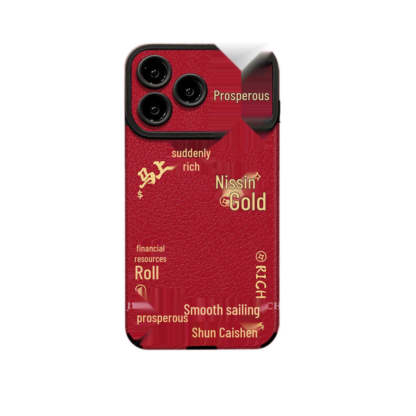 

Red Series Niche iPhone 17 Pro Max Case: Lucky Horse Design for iPhone 16 Plus 15 Plus