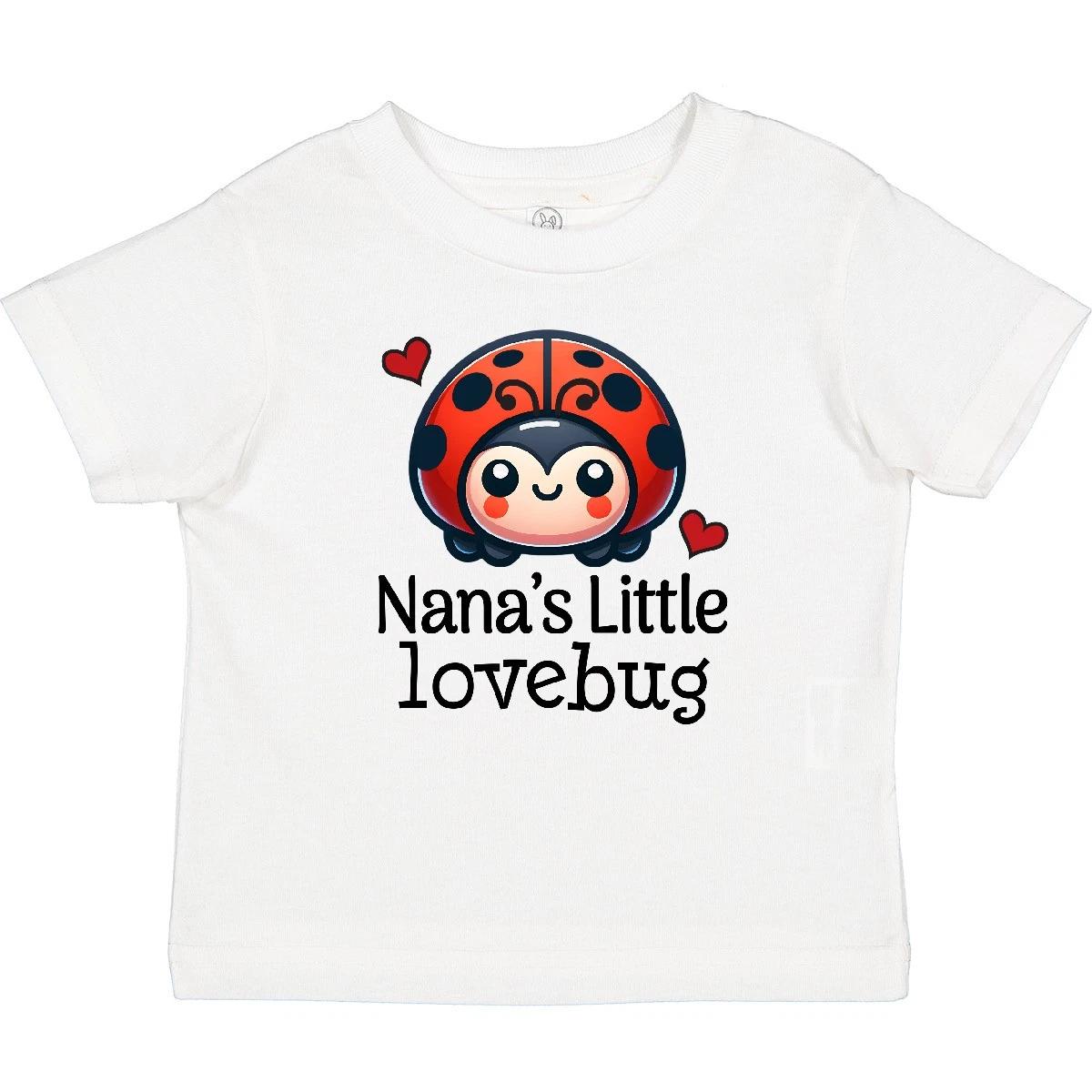 Inktastic Nana Little Lovebug Grandkids Ladybug Baby T-Shirt Bugs Loves Me New 140