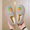2025 winter new home cotton mop piled thickened casual cotton shoes non-slip soft sole mother shoes indoor cotton mop