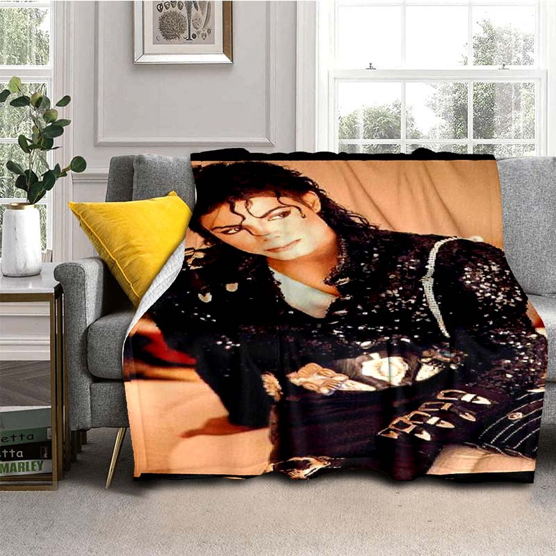 Available In Various Sizes, These M-Michael J-Jackson Printed High-definition Blankets Are Soft and Comfortable, Customizable