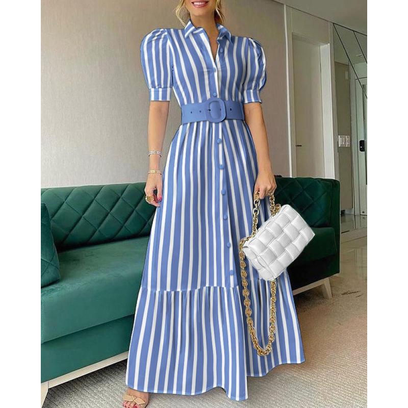 Women's Style Commuter Short Sleeve Swing Dress
