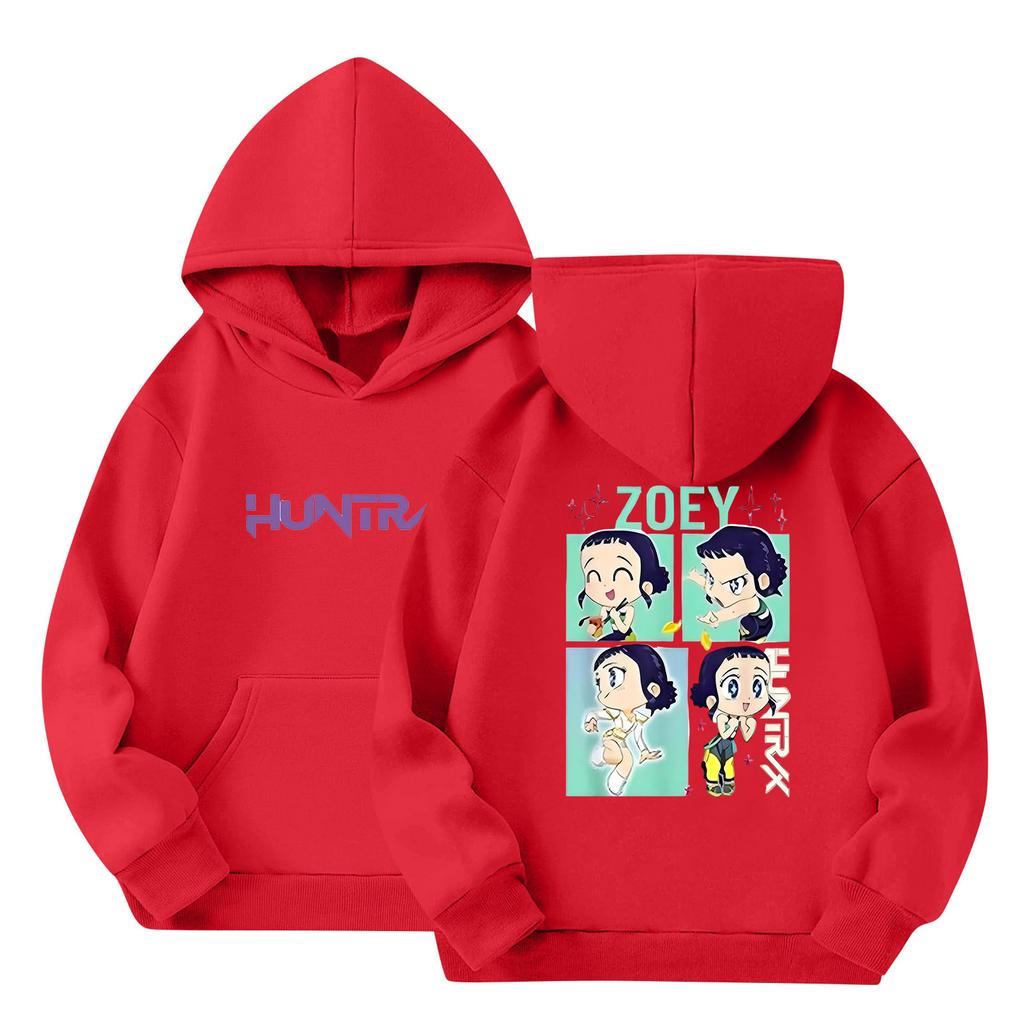 Dětská mikina s kapucí Chlapecká a dívčí módní potištěná mikina s dlouhým rukávem