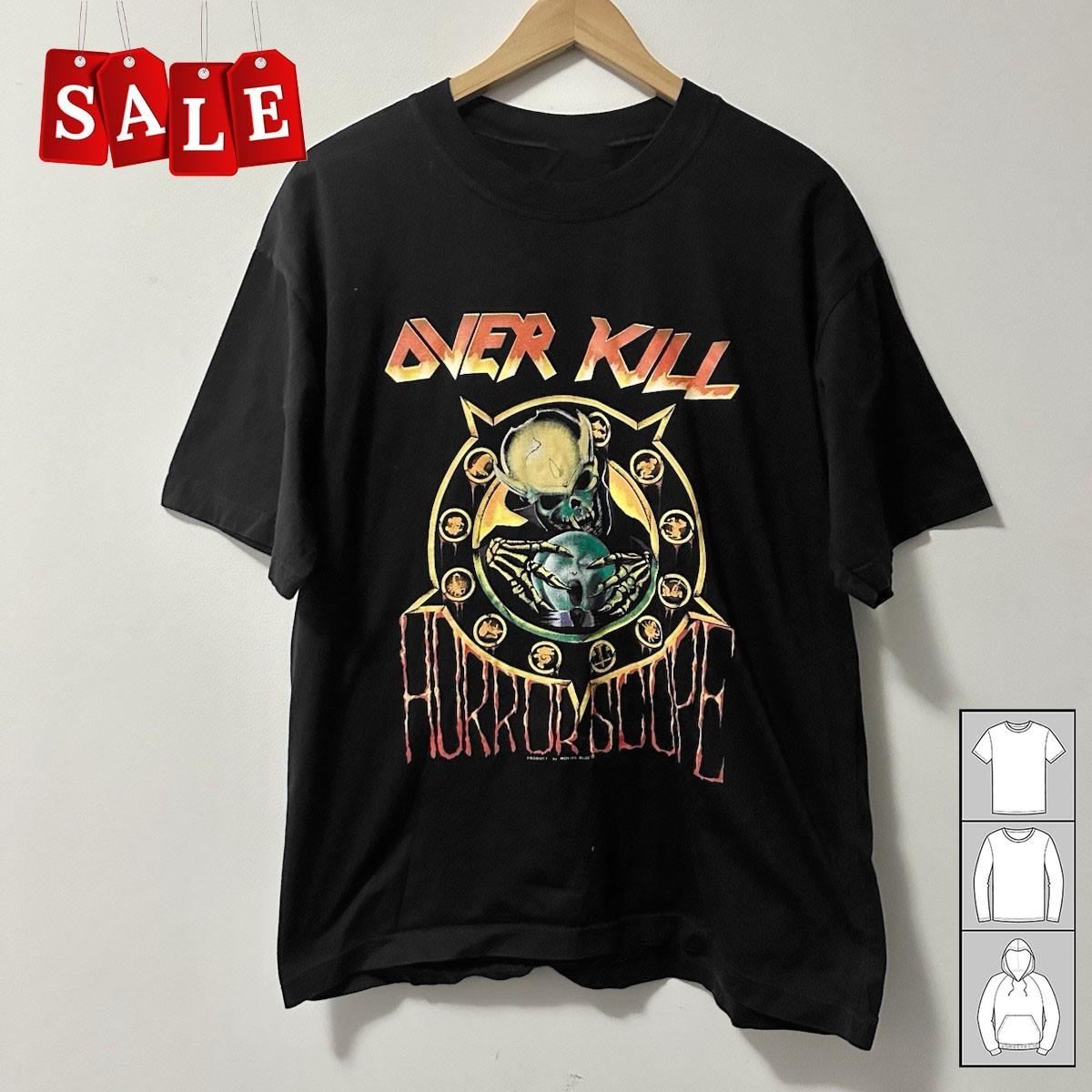 New Vintage 90s Overkill Gift For Fans Unisex S-5XL Shirt CA773 XXXL