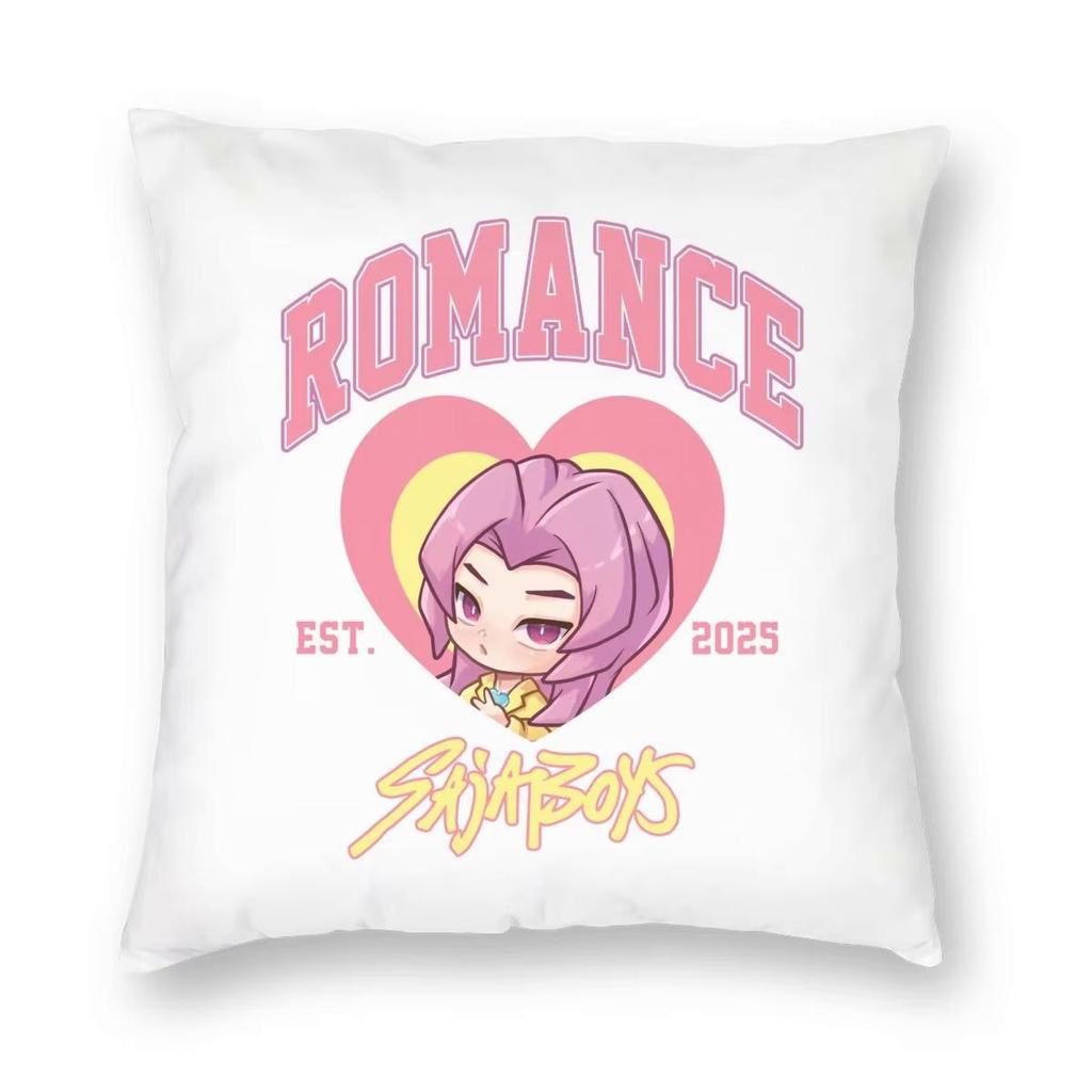 Jinu KPop Dämonenjäger Kissenbezug Druck Polyester Kissenbezug Dekorativ Saja Jungen Zierkissenbezug Bezug Zuhause Reißverschluss