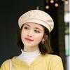 Béret en dentelle pour femme Chapeau de printemps et d'été Dames Japonais Automne Et Hiver Tout-match Chapeau de peintre Béret octogonal pour fille de rue