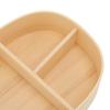 Single Layer Lunch Box Removable Divider Lunch Container Practical Food Container  For Picnics