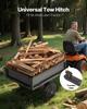VEVOR Garden Utility Trailer, 10 Cu. Ft & 227 Kg Capacity, ATV UTV Hauling Trailer, Tow Behind Steel Dump Cart with 14" Tires