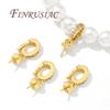 18K Gold Plated Charms Pendants Clasps with Pearl Pendant Mounting,Connectors For Jewelry,DIY Necklace Accessories
