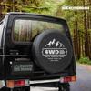 EXCITEHOME Jimny Reifenschutzabdeckung JB64 Originalgröße Ersatzradabdeckung Wasserdicht Strapazierfähiges PVC-Leder Verstärkte Nahtriemen Einfache Montage JB23 JA22