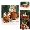 Adorable Plush Cartoon Moose Toy For Children Soft And Cuddly Christmas Gift