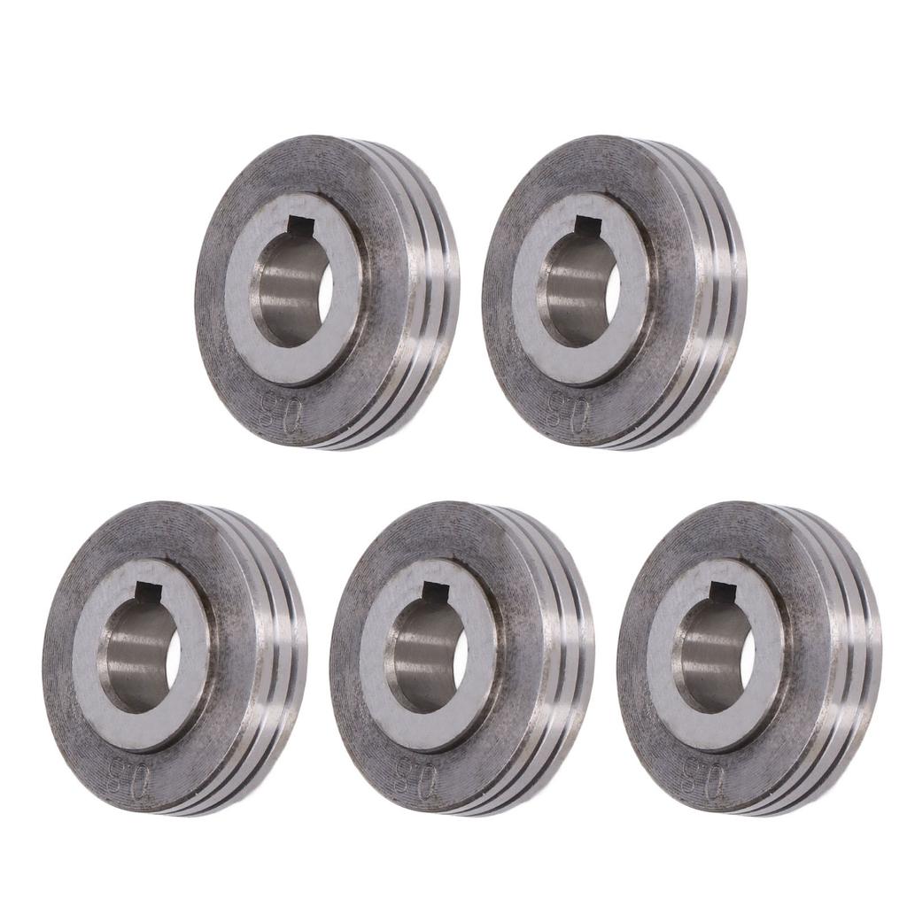 5Pcs Welder Wire Feed Roller 0.8‑1.0mm Groove Feeding Guide Wheel for OTC Welding Machine