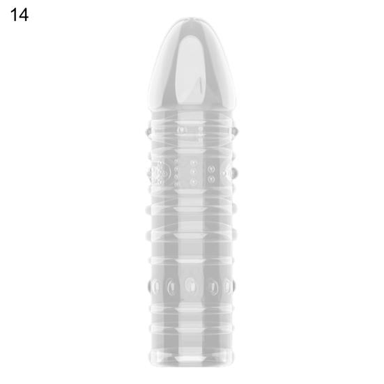 Penis Extension Cover High Toughness Easy Clean Practical Great Male Enlargement Sleeve Sexual Toy for Men
