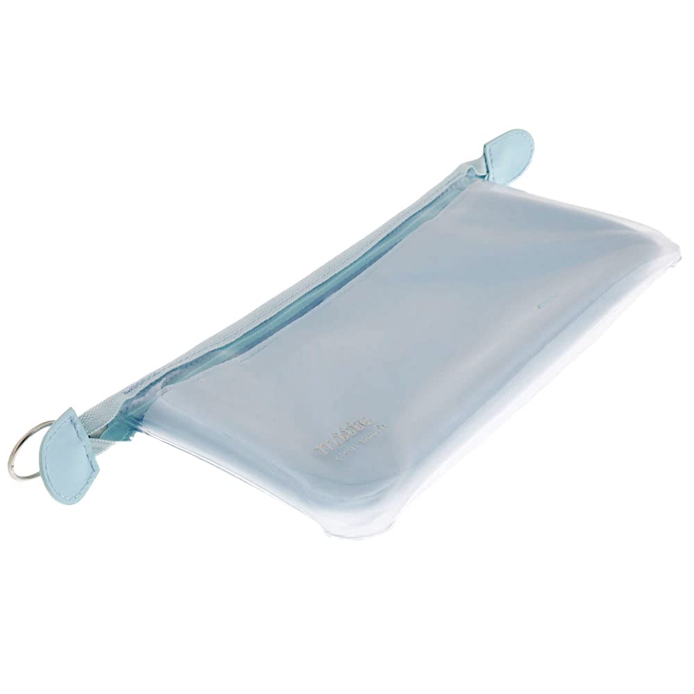 Sunstar Stationery Pen Case Clear Pouch Mitte Flat Light Blue S2314452