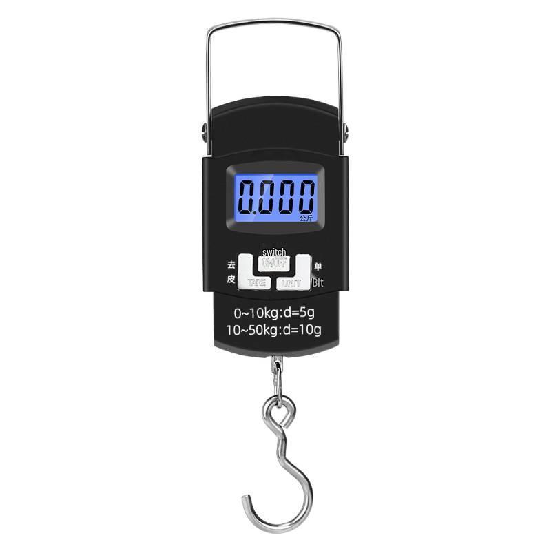Compact Handheld Electronic Fish Scale with High-Precision Spring Hook