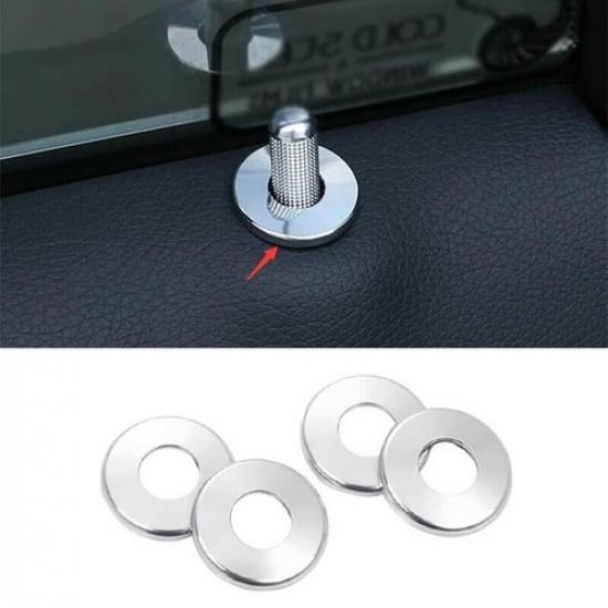Down Ring Frame 16-21 For Benz E-Class W213 Inner Door Bolt Lock Sliver Aluminum