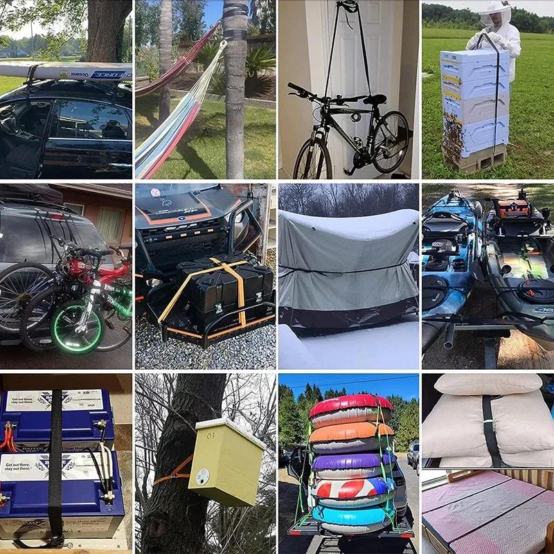 3m Cargo Straps Buckle Tie-Down Belt With Metal Buckle Lashing Straps Luggage Bag for Car Motorcycle Bike Truck Luggage Bag