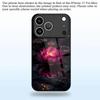 2D Night Lotus Pattern Phone Case for iPhone 17 16 15 14 13 12 11 X XR XS Max Pro 8 plus - Transparent Glass Protective Cover