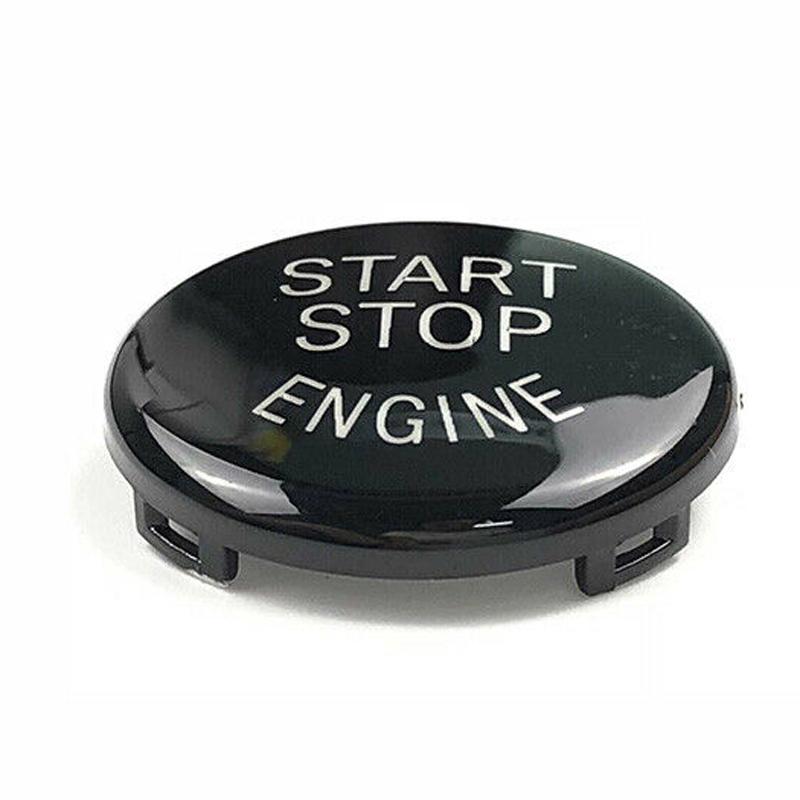 Auto interiér-Černá lišta krytu tlačítka motoru Start Stop pro BMW E90 E92 E93 2009-12
