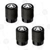 4pcs Five-Pointed Star Logo Car Wheel Tire Valve Caps Air Stem Aluminum Accessories For Jeep Wrangler Sahara Cherokee Ford F150 AMR1