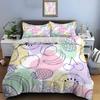 Hand-Drawn Fruit Illustration Background Print Soft Comfortable Duvet Cover Bedding Set Included 1*Duvet Cover  2*Pillowcases