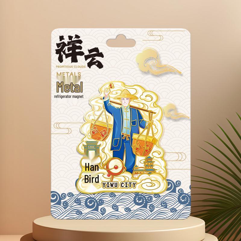 Magnetic Metal Refrigerator Magnets: City-Themed Cultural Souvenirs and Creative Tourist Gifts