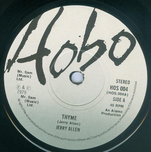 7inch Record JERRY ALLEN - Thyme HOS004 Hobo 1979 UK Jazz Used