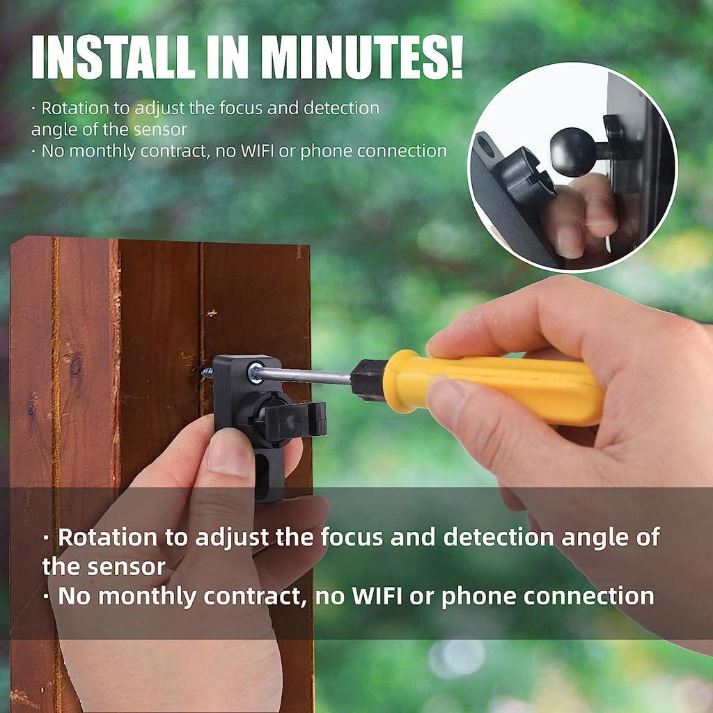 Smart Home Wireless Doorbell with Infrared Sensor and Long-Range Driveway Alarm