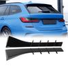 Pair of Rear Window Side Spoiler Decorative Tail Window Side Wing Cover Trim for 3 Series  1 Wagon 2019-2024