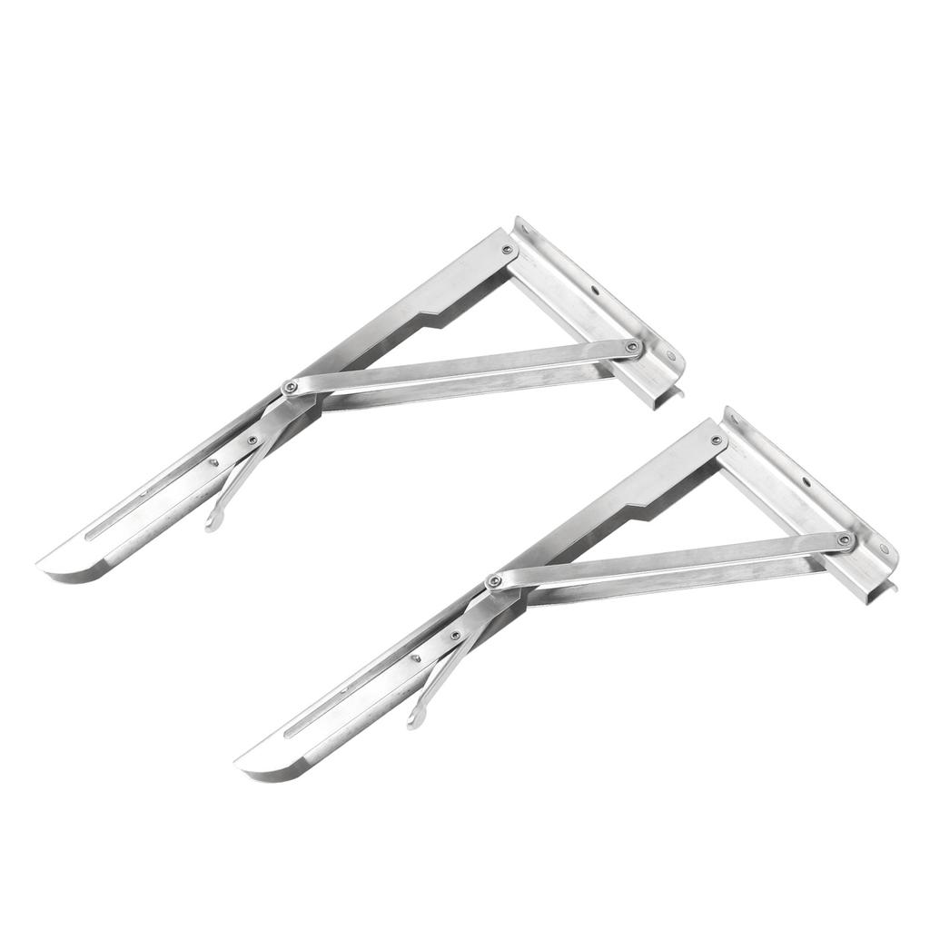 13.6in Folding Bench Table Wall Shelf Heavy Duty Stainless Steel Wall Mounted Table Support Bracket for Boat Yacht RV