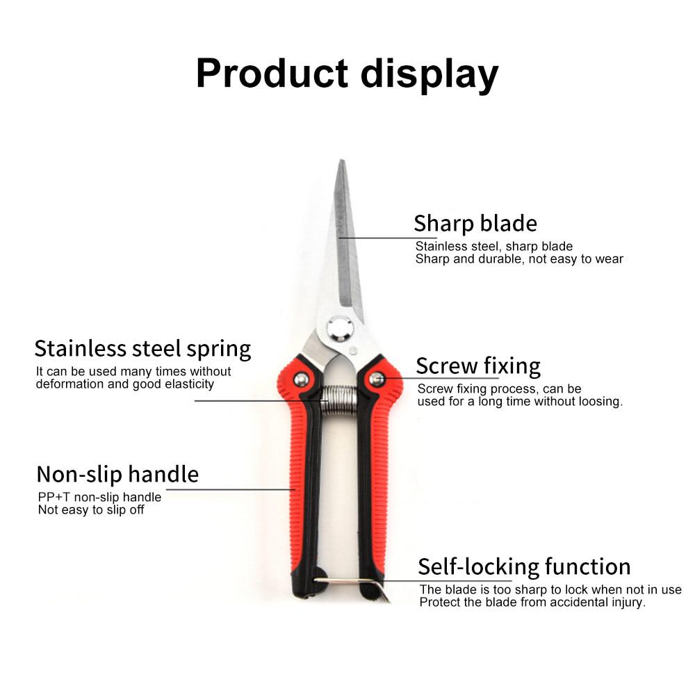 Anti-Slip Gardening Pruning Shear Scissor Stainless Steel Cutting Tools Set Pruner Tree Cutter Home Tools
