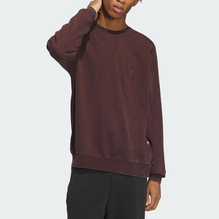 Adidas Wuji Dye Crew Sweatshirt Men Sweatshirt Dark-Grey-Brown IS0454