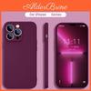 Silicone Liquid Phone Soft New Case With Camera Protective Shockproof For Iphone 16 14 Pro 15 12 13 18 Pro Max 11 Pro Se 2 2020 16e 17