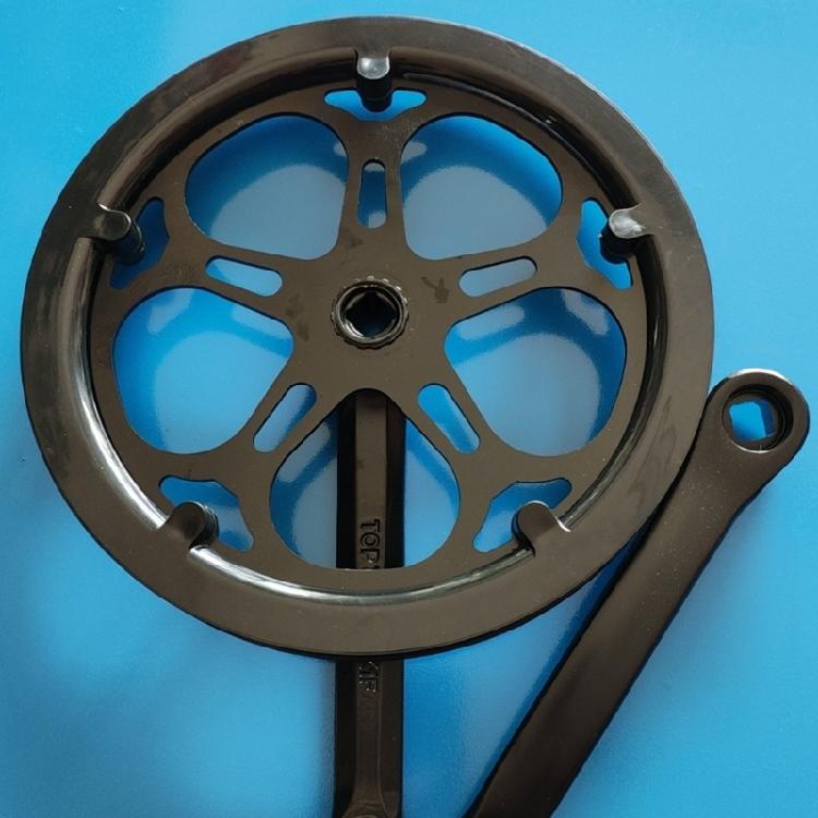 Single Speed Crankset 52T/48T/40T Bike Chainring Crankset Chainwheel Aluminum Alloy Folding Bike Chainwheel Crankset