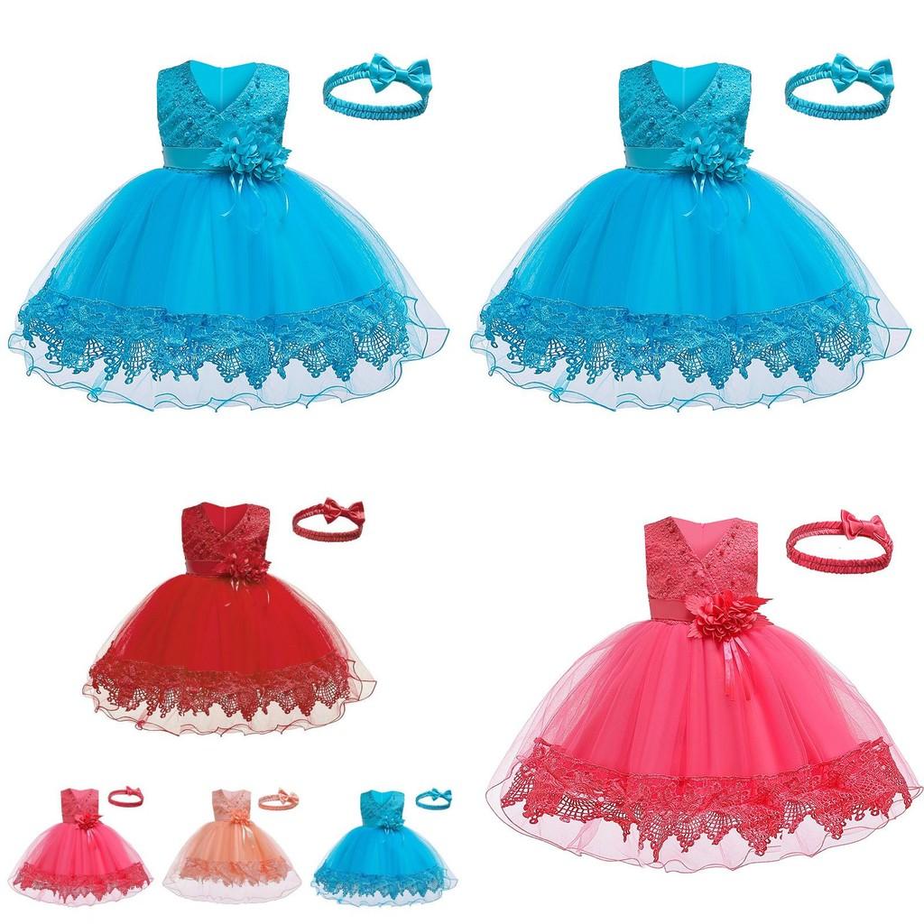 Prinsessenjurk voor Baby Meisjes Met Parels En Kant Voor Lente Zomer Herfst Winter