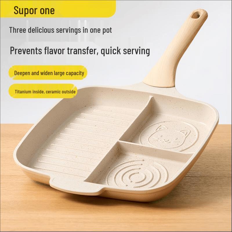 COOKER KING 26cm Non-Stick Triple-in-One Frying Pan