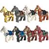 MOC Medieval Military Building Blocks Cavalry Regiment Knight Horse Animal Accessories Set Mini Bricks Buy Goods Boy Toy Gift