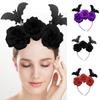 Gothic Bat Flower Hairband for Adult Kids Cosplay Party Costume Festival Theme Party Headpieces Halloween Accessories