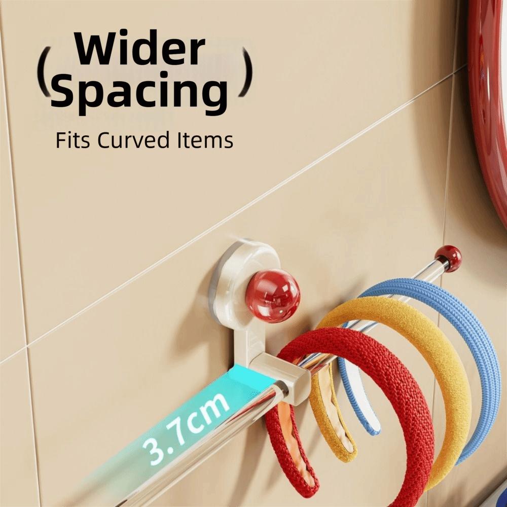 Suction Cup Towel Stand Organizer Lightweight Hairband Storage Hook  Bathroom Use