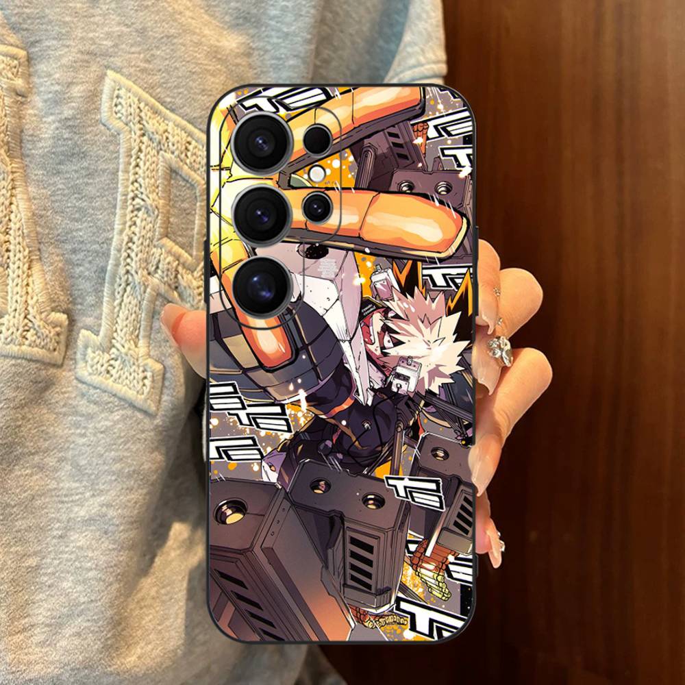 1PC Anime Bakugo Katsuki Phone Case For Samsung S 24 fe 25 Ultra plus 20 lite 21 30 22 23 24 22 Ultra 5G Fundas