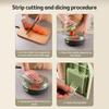 Hand Guard Multifunctional Vegetable Cutter Stainless Steel Food Grater Kitchen Slicer  for Potato