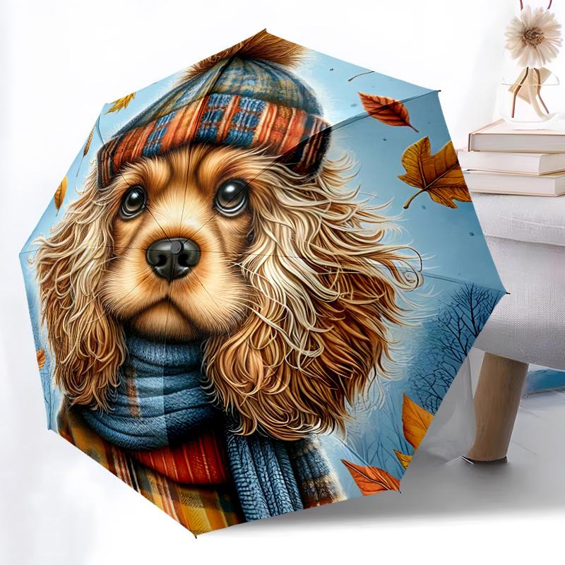 

1pc Autumn Dog Wear Automatic Open/Close Umbrella - Compact Travel Umbrella, Durable Construction, Fashionconscious yy251208128