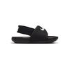 Kawa Slide Athleisure Low Top Toddler Shoes Pure Black Infant And Toddler BV1094-001